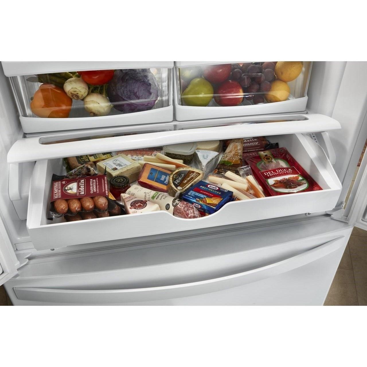 Whirlpool WRF535SWHZ 36inch Wide French Door Refrigerator with Water Dispenser 25 cu. ft